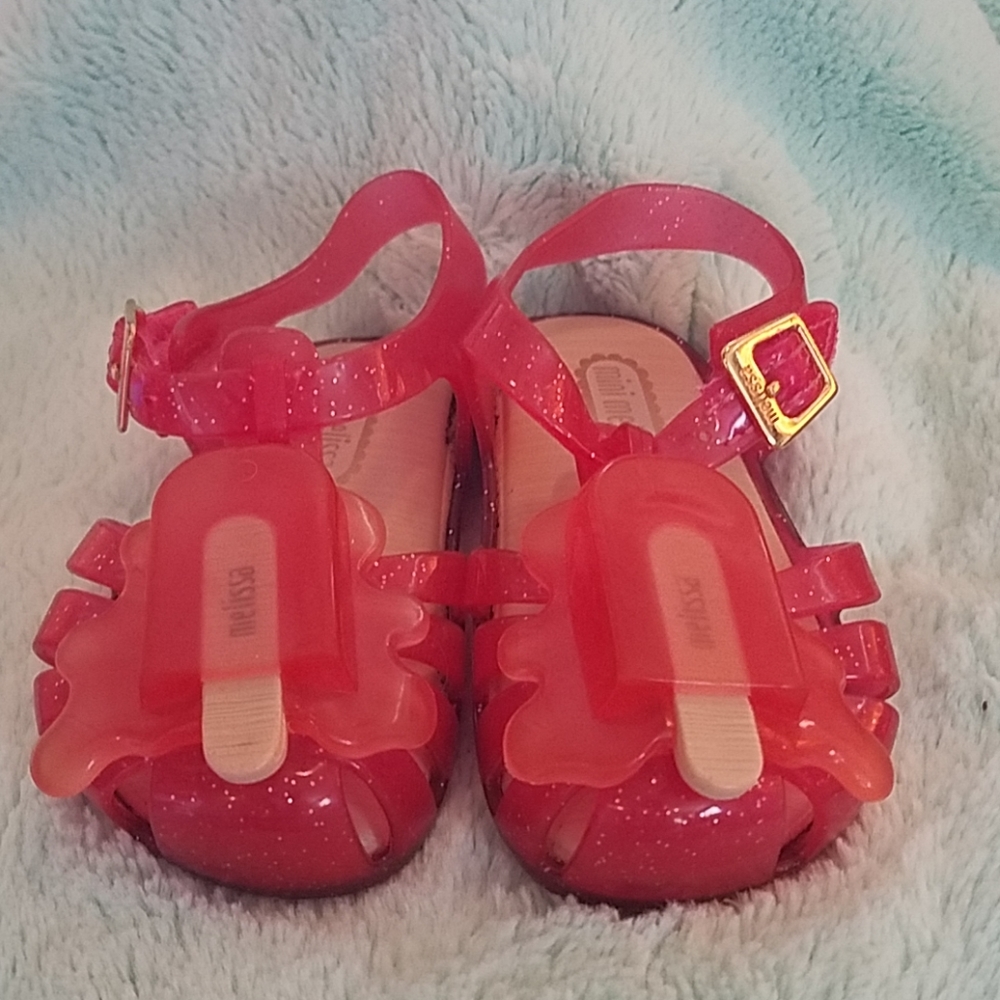 Mini Melissa Popsicle sandals sz 5 US